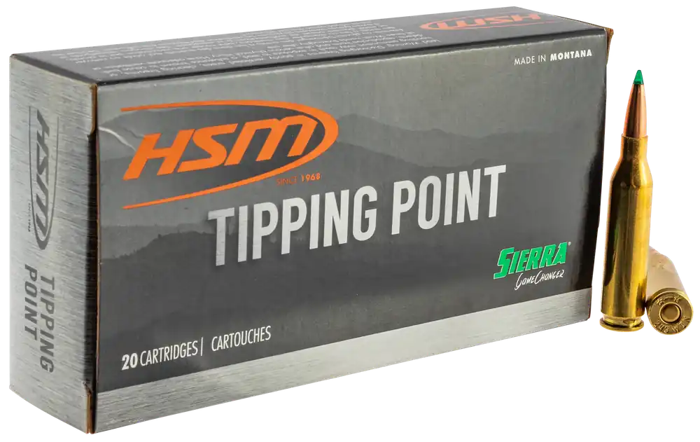 HSM Tipping Point 6mm Creedmoor 90gr Sierra GameChanger 20rd Bx/ 25 Cs