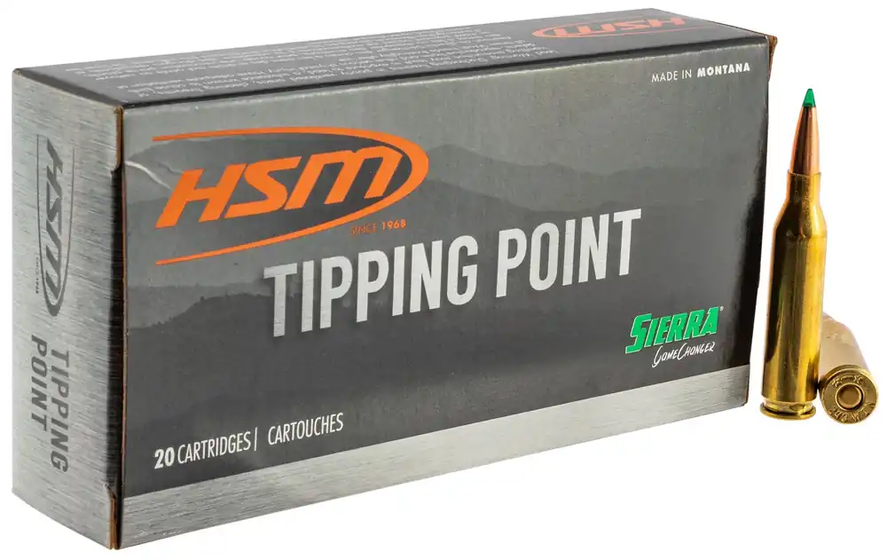 HSM Tipping Point 6.5 Creedmoor 130 Gr. Sierra GameChanger 20/Box