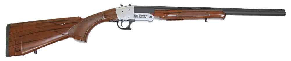 Rock Island TK105 Traditional Single Shot 20 Gauge 20" 1rd 3" Silver Anodized Rec Woodgrain Stock Right Hand (Full Size)
