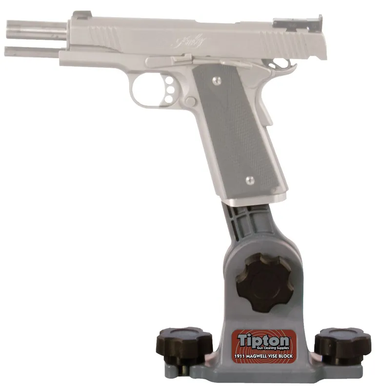 Tipton Mag Well Vise Block Gun Vise Handgun Firearm Gray/Red Polymer