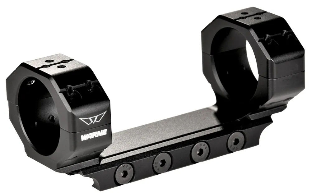 Warne Skyline Scope Mount/Ring Combo For AR Platform 30mm Tube Picatinny Rail Mount Ultra High Rings Black Anodized Aluminum