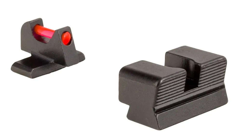 Trijicon 601050 Fiber Sight Set Interchangeable Fiber Optic Green & Red Front, Black Rear Black Frame for Sig 9mm/357 Sig P225,226,228,239,320 with 8 Front & Rear (Except P938,365)