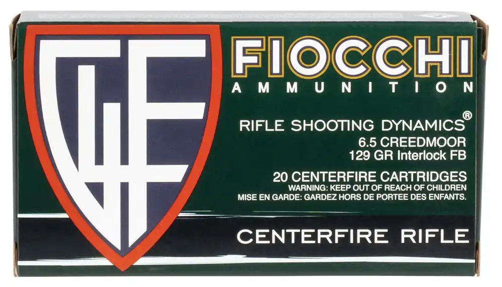 Fiocchi Field Dynamics 6.5 Creedmoor 129 gr Pointed Soft Point (PSP) 20 Bx