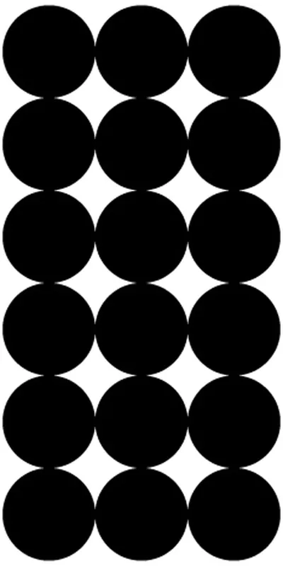 Pro-Shot SplatterShot Repair Pasters Black Self-Adhesive 1" Self-Adhesive 216 Pasters