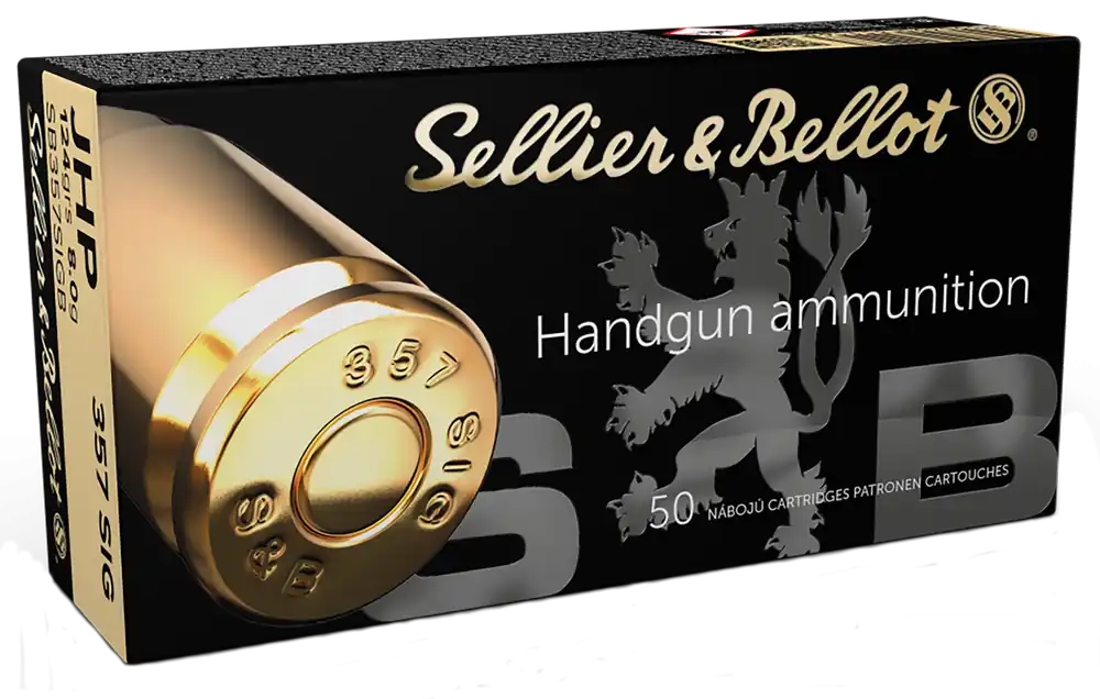 Sellier & Bellot Handgun 357 Sig 124 GR Jacketed Hollow Point (JHP) 50 Bx/ 20 Cs