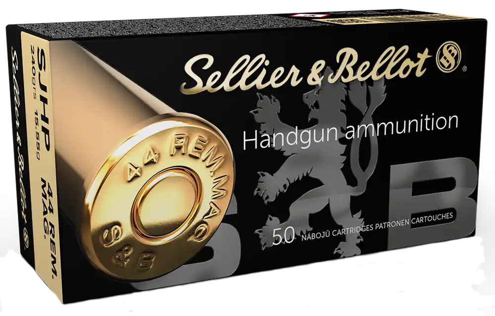 Sellier & Bellot Handgun 44 Rem Mag 240 gr Semi-Jacketed Hollow Point (SJHP) 50 Bx/ 12 Cs