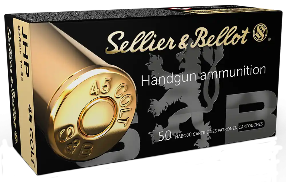 Sellier & Bellot Handgun 45 Colt (LC) 230 gr Jacketed Hollow Point (JHP) 50 Bx/ 12 Cs