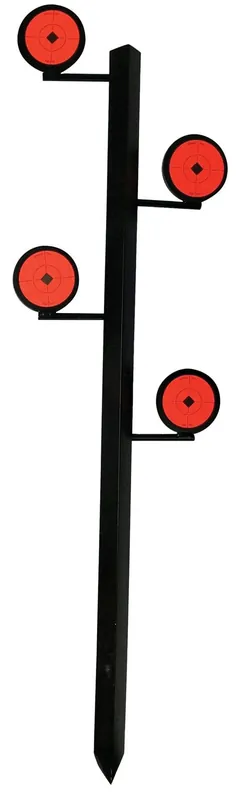 Birchwood Casey World of Targets Dueling Tree Rimfire Pistol/Rifle Black/Orange Steel Circle Standing