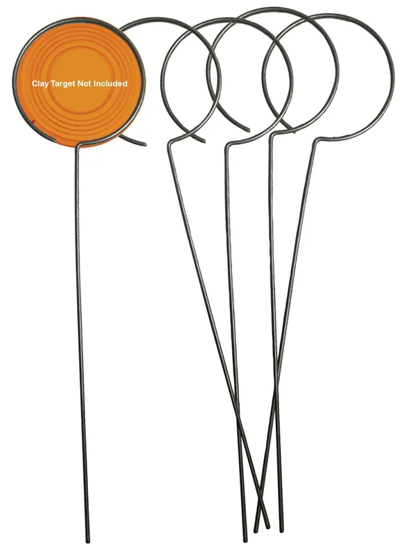Birchwood Casey Clay Holder Stand Target Stand Silver Wire Standing 5 Pack
