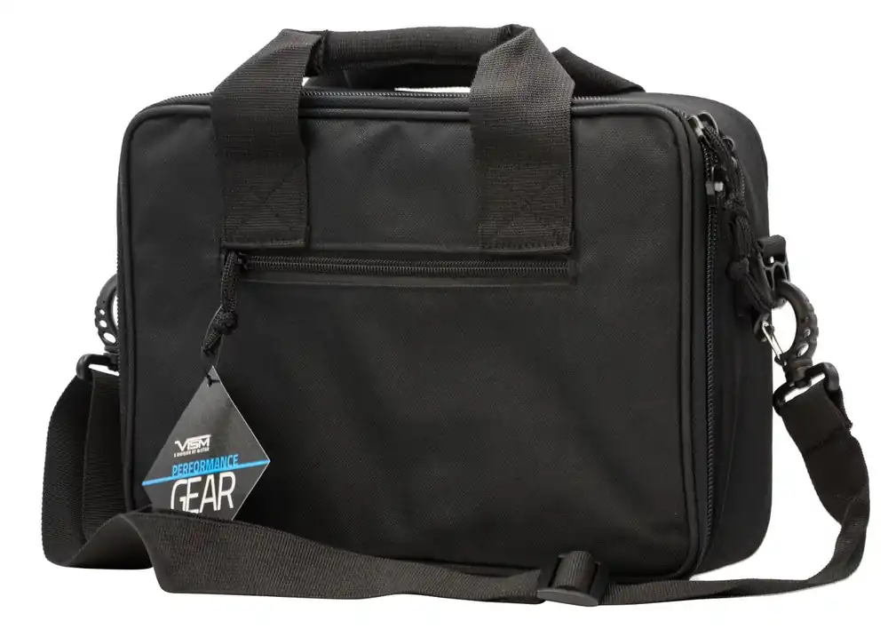 NcStar VISM Double Pistol Range Bag with Mag Pouches