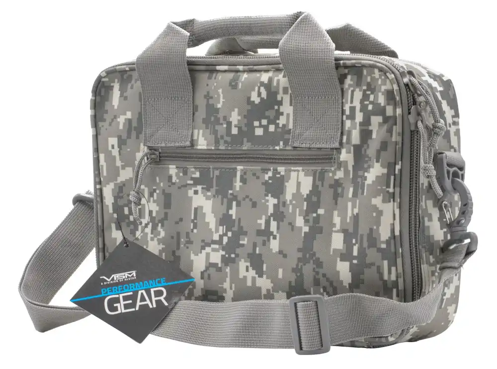 NcStar VISM Double Pistol Range Bag with Digital Camouflage Finish
