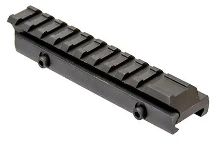 Aim Sports Riser Mount Black Anodized High Profile Picatinny/Weaver Mount AR Platform