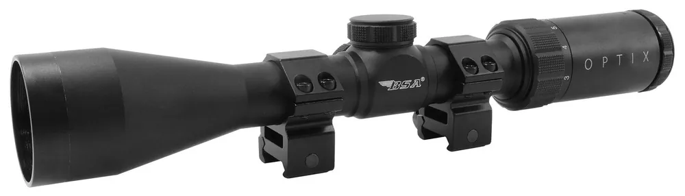 BSA OPTIX Matte Black 3-9x 40mm 1" Tube