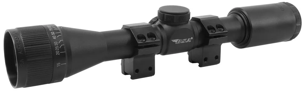 BSA Outlook Matte Black 4x32mm AO 1" Tube Mil-Dot Reticle