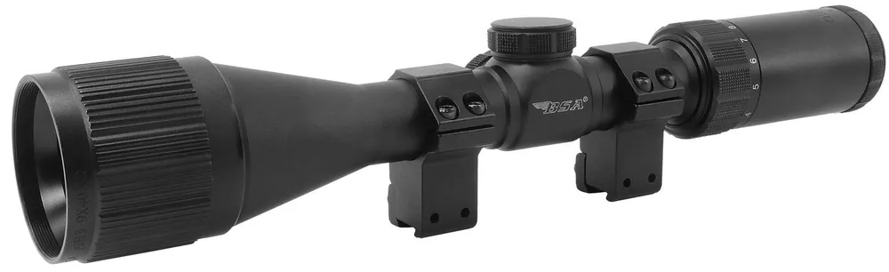 BSA Outlook Matte Black 3-9x40mm AO 1" Tube