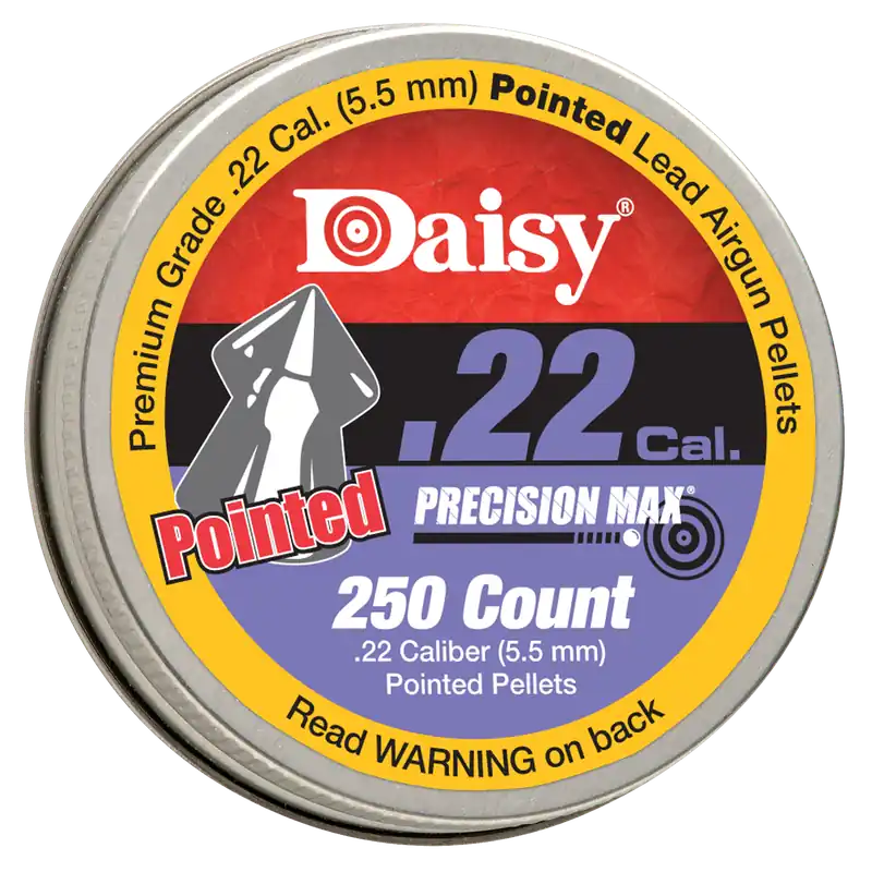 Daisy 997922512 PrecisionMax .22 Pellet Lead Pointed Field Pellet 250 Per Tin