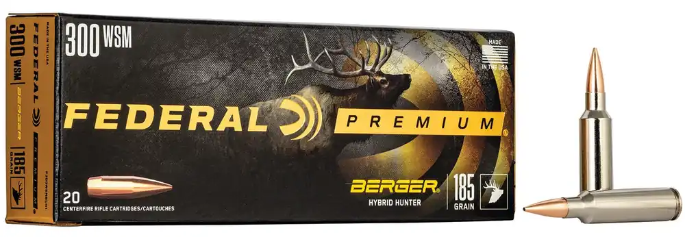 Federal Premium 300 WSM 185 Gr. Berger Hybrid Hunter 20/Box