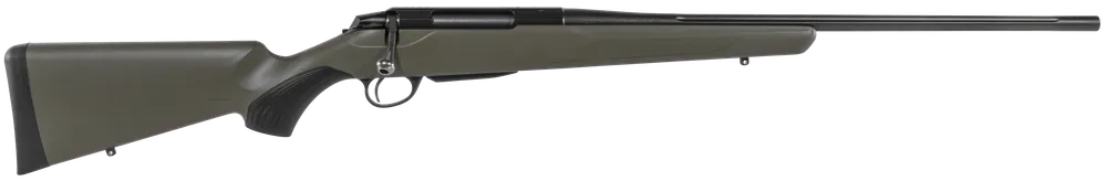 Tikka T3x Superlite 6.5CM 24" 3+1 Matte Black Fluted Barrel Blued Rec OD Green Syn Stock Drilled/Tapped JRTXGSL82