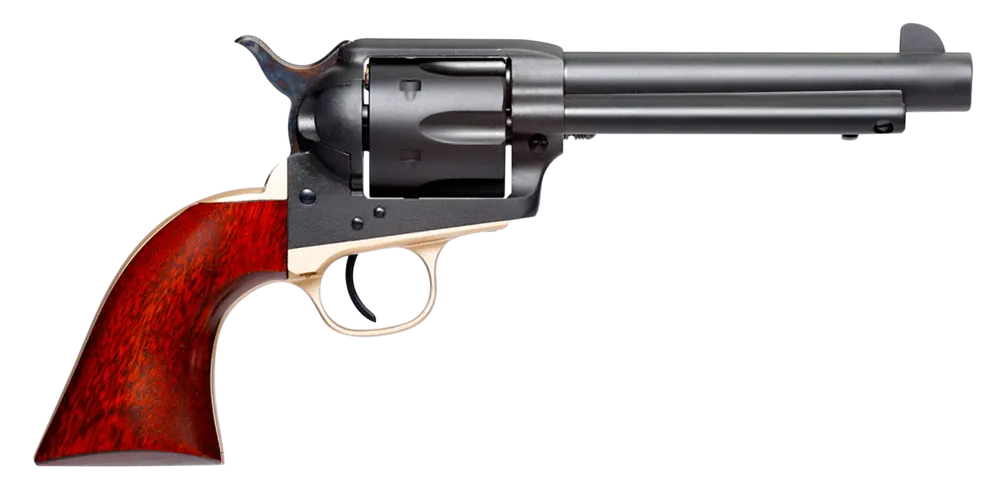 Taylors & Company 550431 Old Randall 45 Colt (LC) Caliber with 5.50" Barrel, 6rd Capacity Cylinder, Overall Matte Blued Finish Steel & Walnut Grip