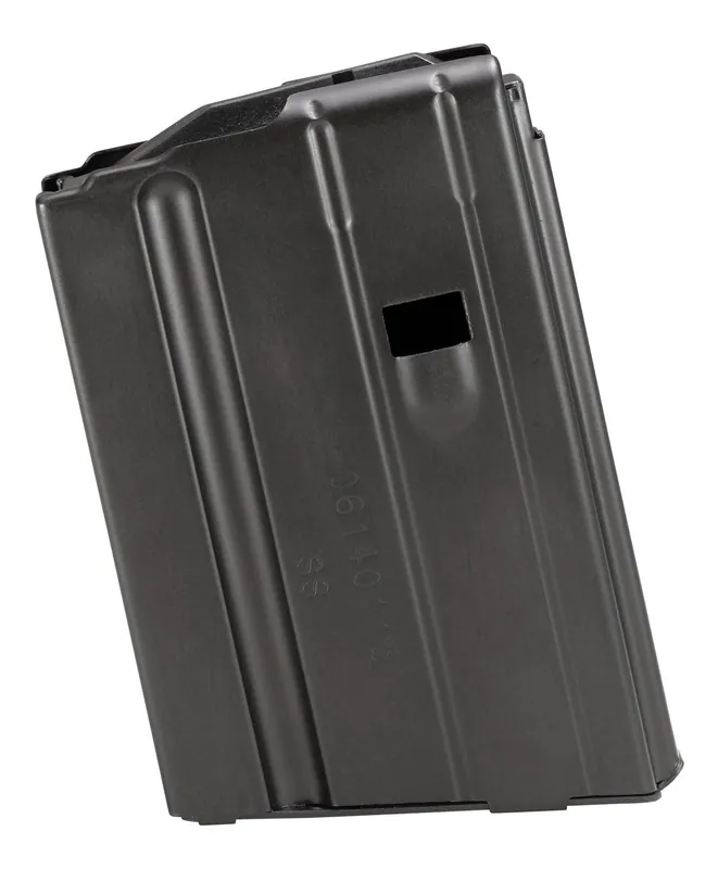 DuraMag SS Replacement Magazine Black with Black Follower Detachable 10rd 7.62x39mm for AR-15