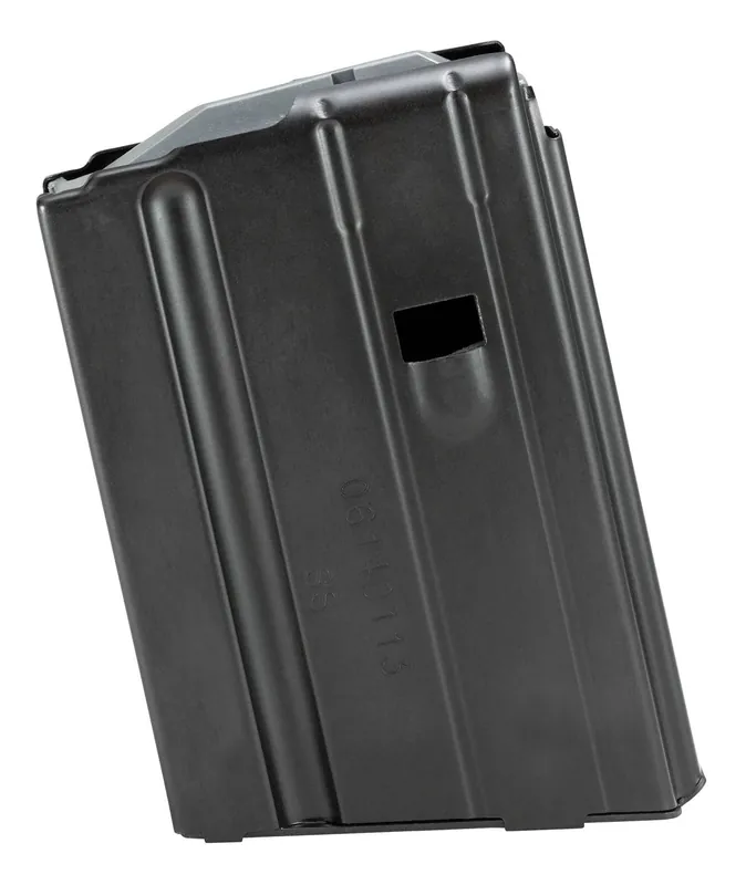 DuraMag SS Replacement Magazine Black with Gray Follower Detachable 10rd 22 Nosler, 6.8 SPC for AR-15