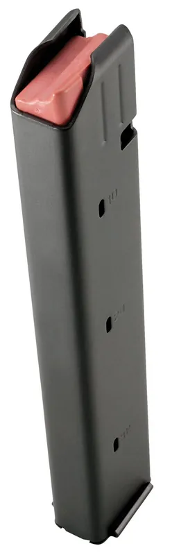 DuraMag SS Colt Pattern Black with Orange Follower Detachable 32rd 9mm Luger for AR-15