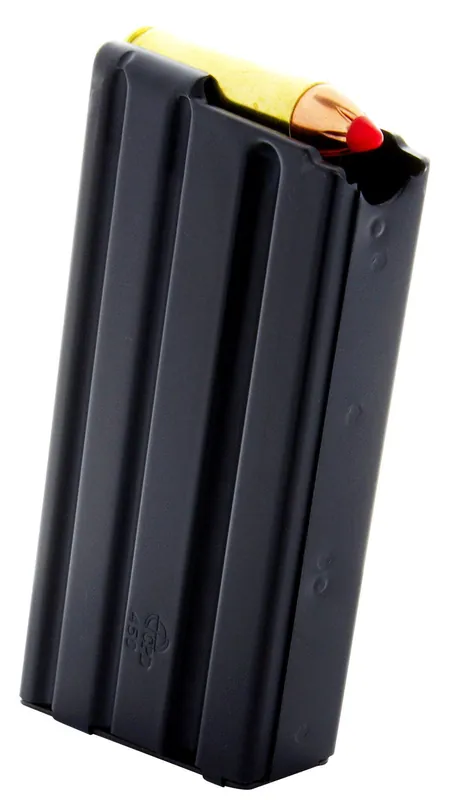 DuraMag SS Replacement Magazine Black with Black Follower Detachable 5rd 450 Bushmaster for AR-15
