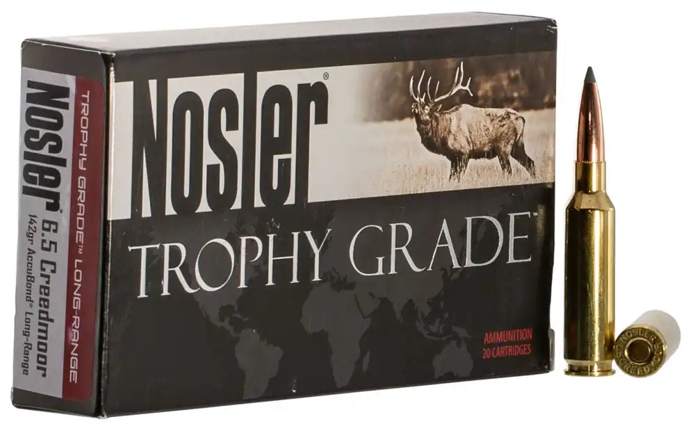 Nosler Trophy Grade Long-Range 6.5 Creedmoor 142 Gr. Nosler Spitzer AccuBond Long Range 20/Box