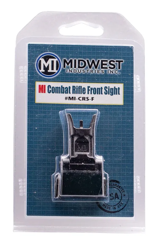 Midwest Industries Combat Rifle Flip Up Sight Front Black for AR-15, M16, M4