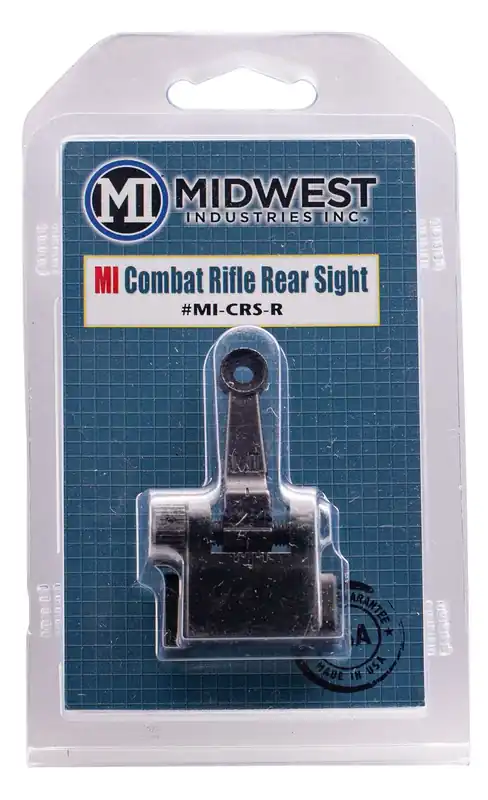 Midwest Industries Combat Rifle Flip Up Sight Rear Black for AR-15, M16, M4