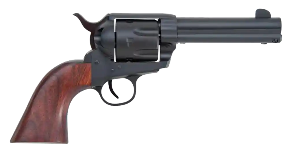 Traditions SAT7322053 1873 Rawhide 22 LR Caliber with 4.75" Barrel, 6rd Capacity Cylinder, Overall Blued Finish Steel & Walnut Grip