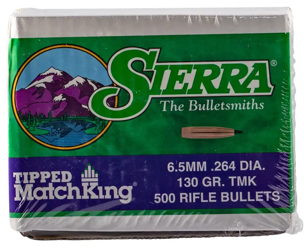 Sierra Tipped MatchKing 264 Cal .264 130 gr Tipped MatchKing 500 Per Box