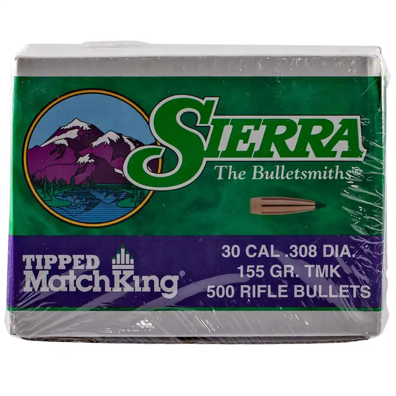 Sierra Tipped MatchKing 30 Cal 155 Gr Tipped MatchKing 500/Box