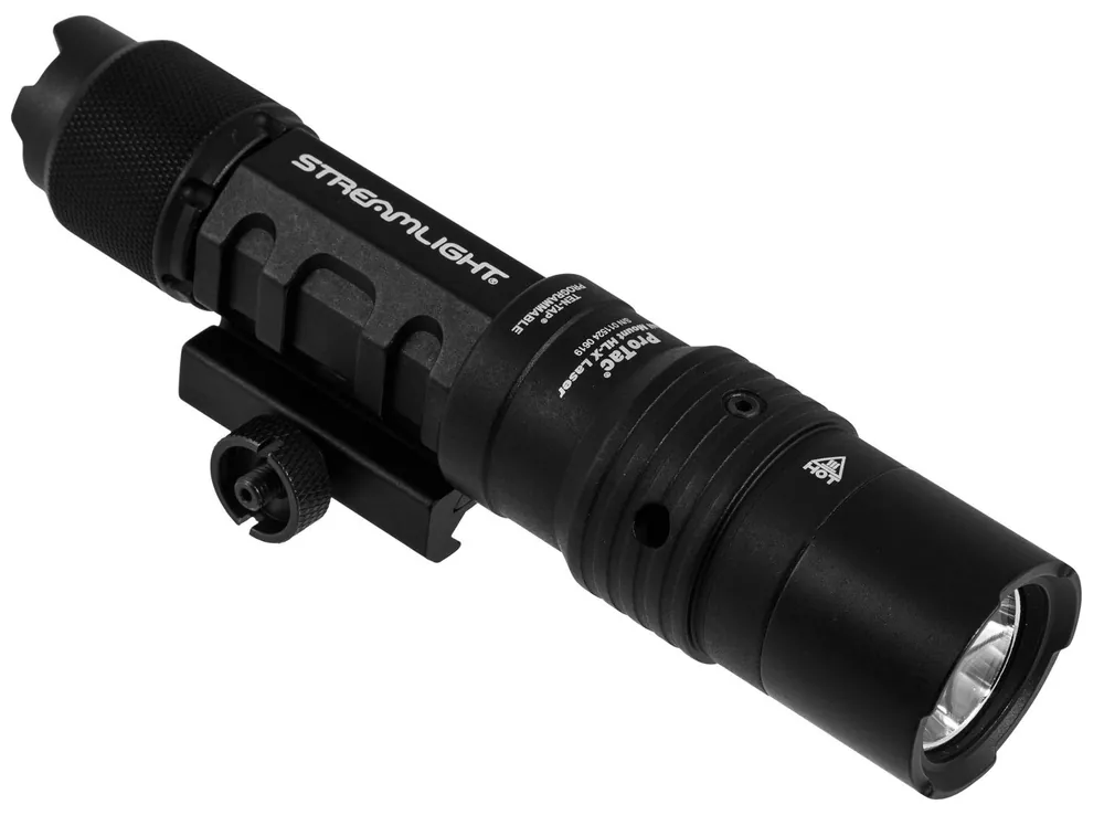 Streamlight ProTac HL-X Weapon Light w/Laser 60/1000 Lumens Output White LED Light Red Laser 270 Meters Beam Picatinny Rail Mount Black Anodized Aluminum