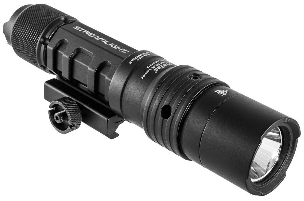 Streamlight ProTac HL-X Weapon Light w/Laser 60/1000 Lumens Output White LED Light Red Laser 270 Meters Beam Rail Grip Clamp Mount Black Anodized Aluminum