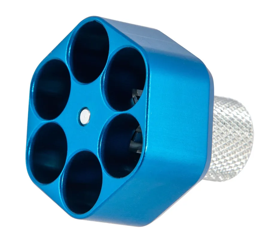 Pachmayr Competition Speedloader Made of Aluminum with Blue Finish for S&W N Frame Holds up to 6rds