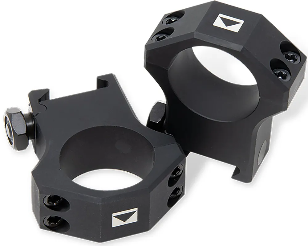 Steiner T-Series Scope Ring Set For Tactical Rifle Picatinny Rail Medium 30mm Tube Matte Black Steel