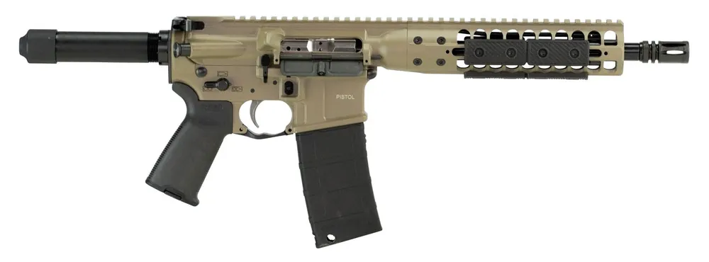 LWRC Individual Carbine Direct Impingement 5.56x45mm NATO 10.50" 30+1 Alum Rec Buffer Tube Flash Hider FDE/Black ICDIP5CK10