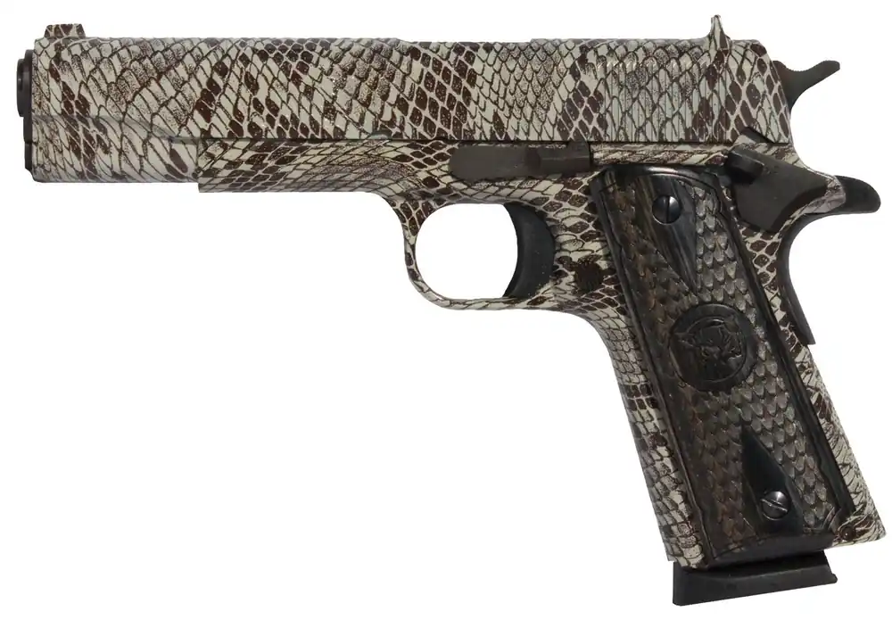 Iver Johnson Arms 1911 A1 Government 70 Series 45 ACP 5" 8+1 Copperhead Snakeskin Steel Snakeskin Texture