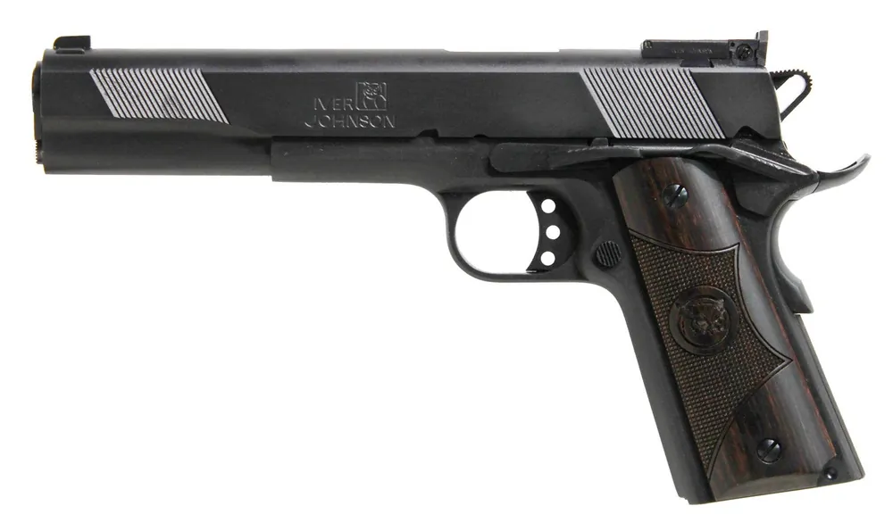 Iver Johnson Arms 1911 Eagle XL10mm Auto 6" 8+1 Matte Blued Black Cerakote Long Slide Diamondwood Walnut