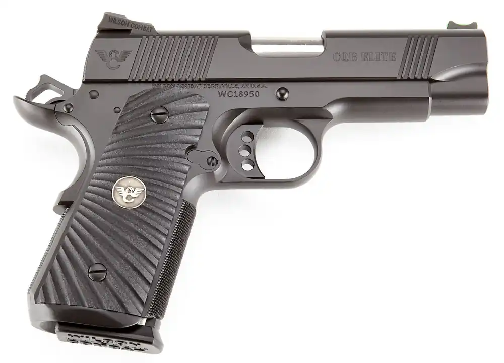 Wilson Combat 1911 CQB Elite Compact 45 ACP Pistol 4" Black CQBECP45