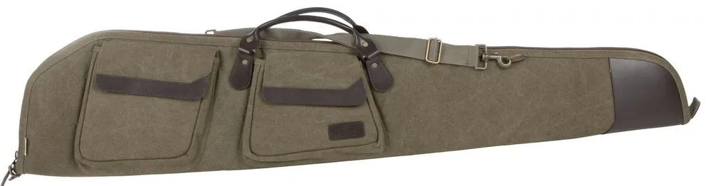 Allen Heritage North Platte Gun Care 48 Olive Cotton Canvas with Leather Trim & Brushed Tricot Lining"