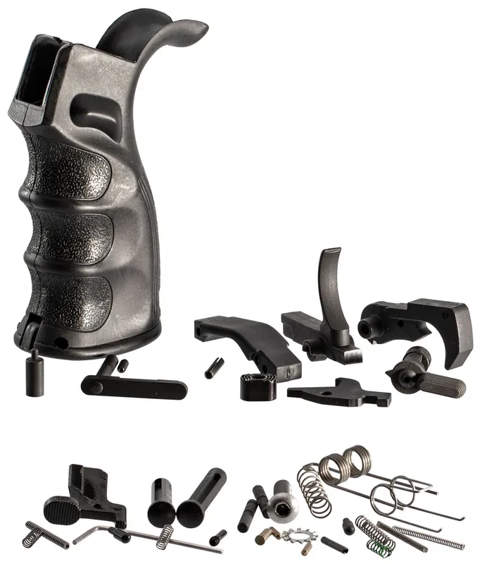 TacFire AR-10 Lower Parts Kit 308 Win PGAR-B Grip Black LPK02B308