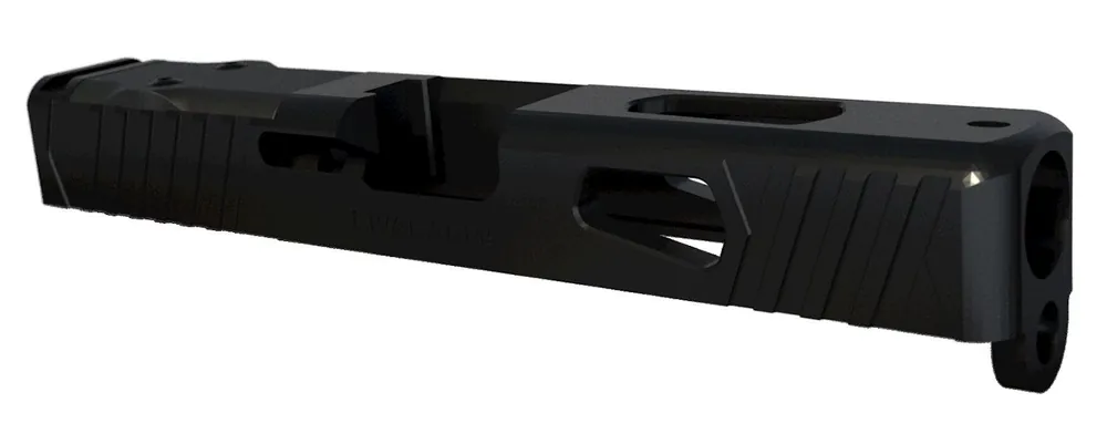 Rival Arms Precision Slide A1 with Docter Cut Black QPQ Case Hardened 17-4 Stainless Steel for Glock 19 Gen3