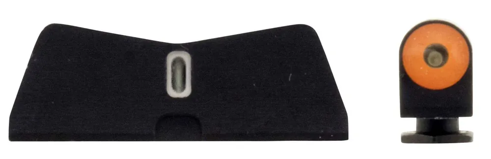 XS Sights DXT II Big Dot Night Sight Set Tritium Green with Orange Outline Front, Green with White Outline Rear Black Frame for Glock 42,43,43X,48