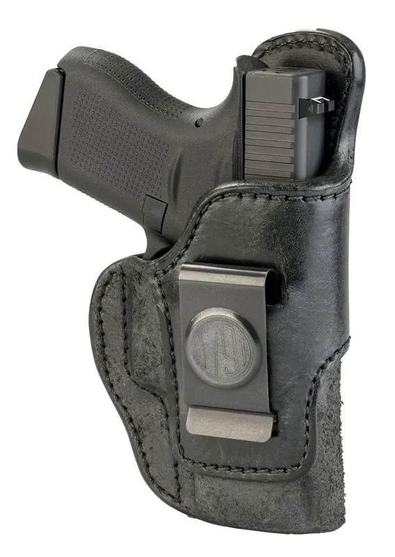 1791 Gunleather RCH IWB Black Leather Fits 1911 3"/Ruger LC9 Pistol Belt Clip Mount RH
