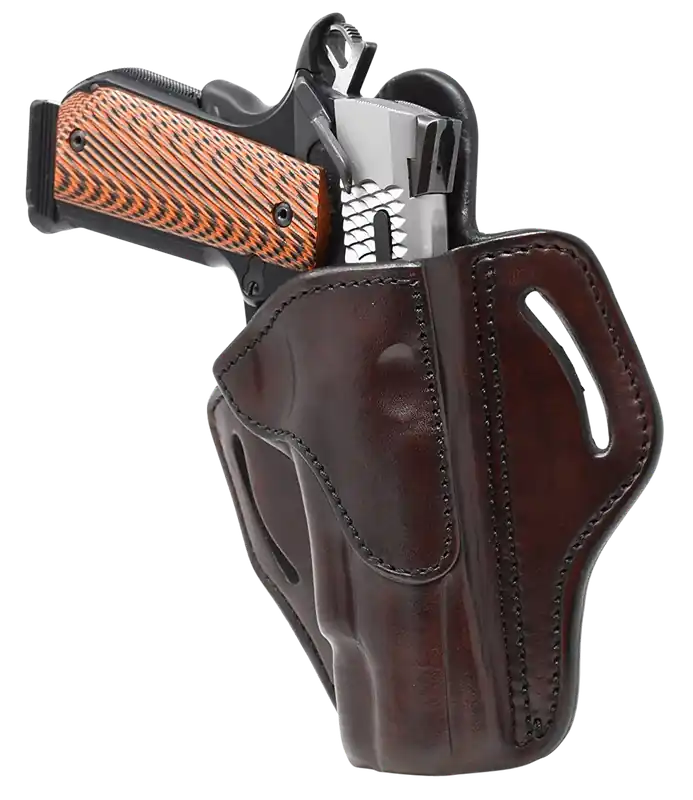 1791 Gunleather BH1 OWB Signature Brown Leather Fits 1911 4"-5" Pistol Belt Clip Mount RH