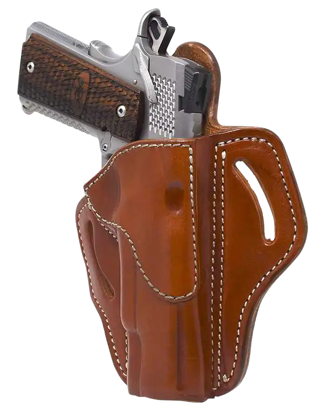 1791 Gunleather BH1 OWB Classic Brown Leather Fits 1911 4"-5" Pistol Belt Clip Mount RH