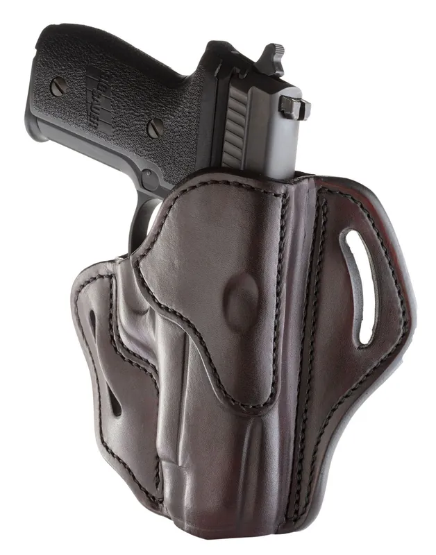 1791 GunleatherBH2.3 OWB Signature Brown Leather Fits Glock 17/HK VP9/Sig P226 Pistol Size 2.3 Belt Loop Mount RH