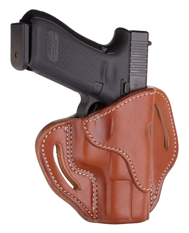 1791 Gunleather BH2.3 OWB Classic Brown Leather Fits Glock 17/HK VP9/Sig P226 Pistol Size 2.3 Belt Loop Mount RH